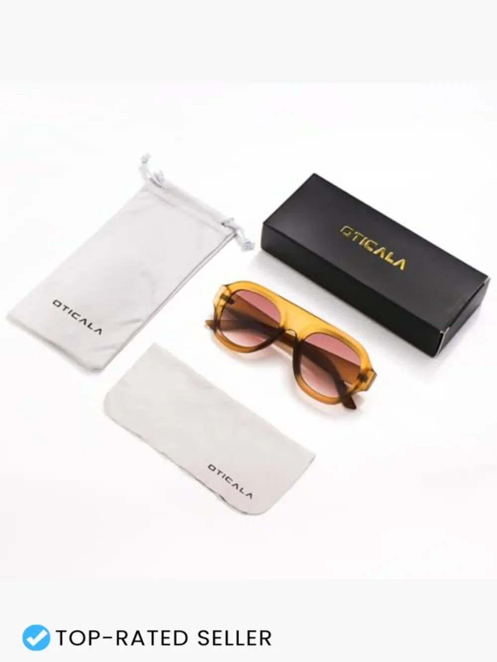 Oversized Square Aviator Sunglasses Retro Chic Classic Trendy Fashion
